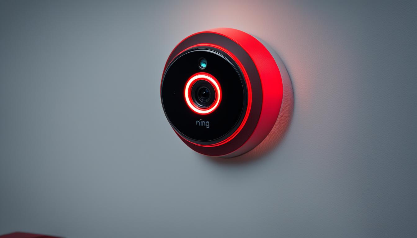 ring indoor camera red light